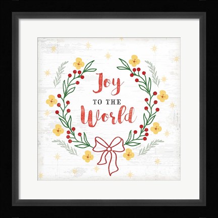 Framed Joy to the World Print