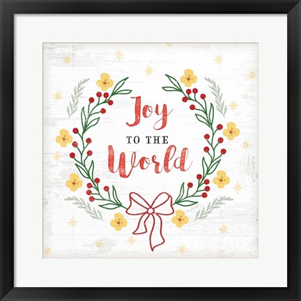 Framed Joy to the World Print