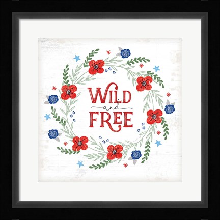 Framed Wild and Free Print