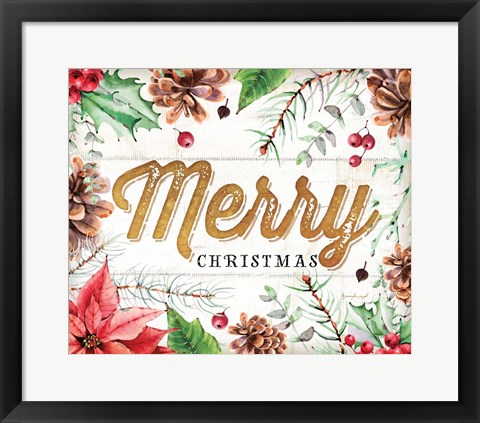 Framed Merry Print