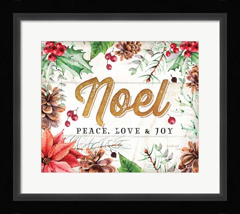 Framed Noel Print