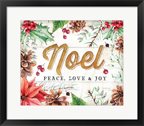 Framed Noel Print
