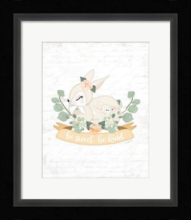 Framed Sweet Little Bunny Print