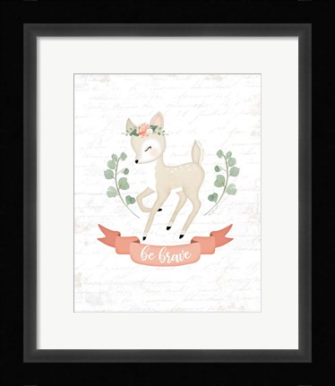 Framed Sweet Little Deer Print