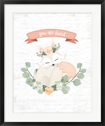 Framed Sweet Little Fox Print
