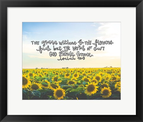 Framed Flowers Fade Print