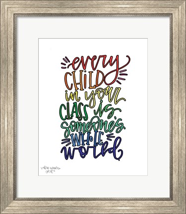 Framed Every Child Colorful Print