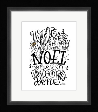 Framed Noel Print