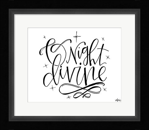 Framed O Night Divine Print