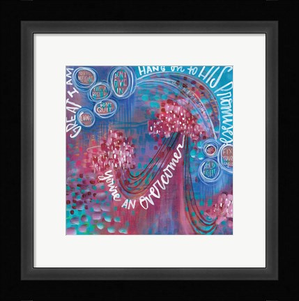 Framed Hang on to His Promises Print