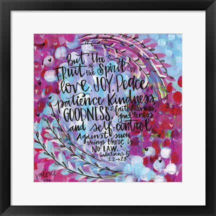 Framed Fruit of the Spirit Print