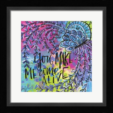 Framed Come Alive Print