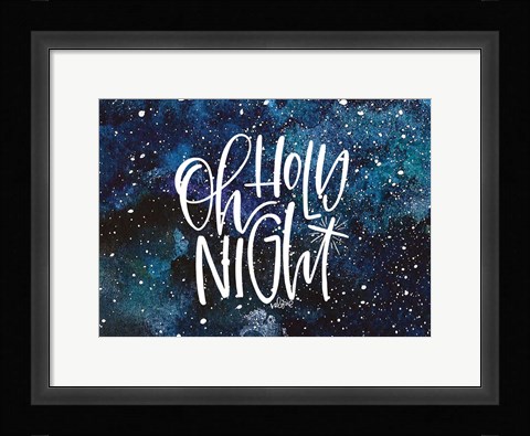 Framed Oh Holy Night Print