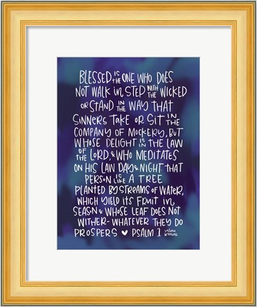 Framed Blessed is the One Print