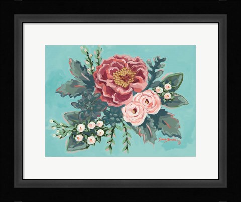 Framed Peony Spring I Print