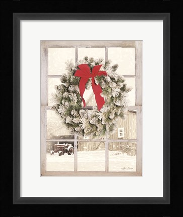 Framed On the Farm Window View Print