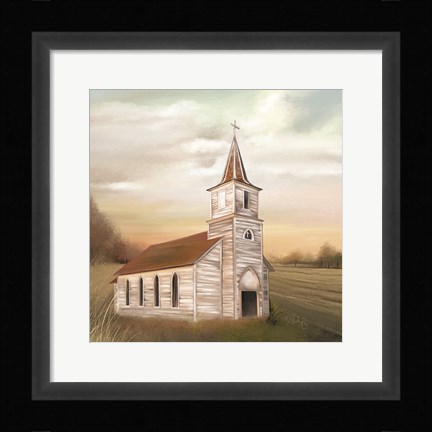 Framed God's House Print