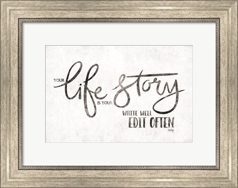 Framed Life Story Print