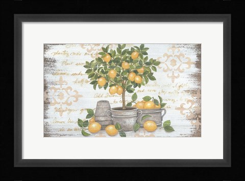 Framed Lemon Topiary Print