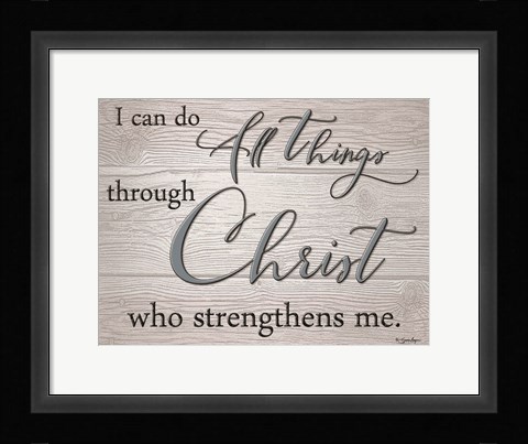 Framed I Can Do All Things Print