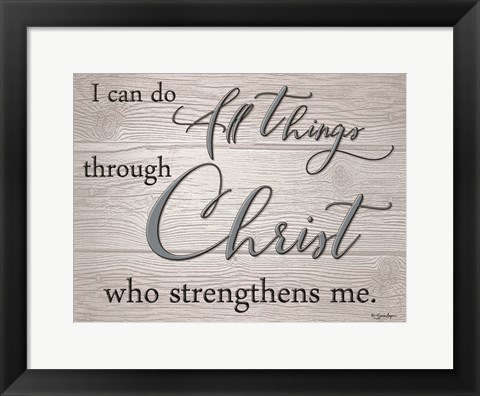 Framed I Can Do All Things Print