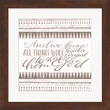 Framed All Things Work Together Print