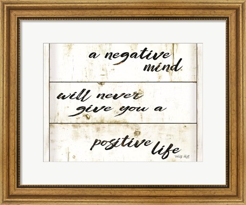 Framed Positive Life Print