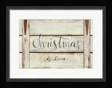 Framed Christmas is Love Print