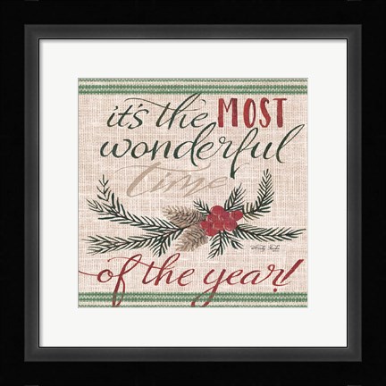 Framed It's the Most Wonderful Time of the Year Print