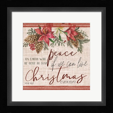 Framed Peace on Earth Print