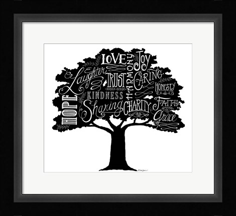 Framed Our Family Tree Print