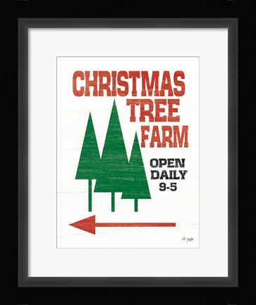 Framed Christmas Tree Farm Print
