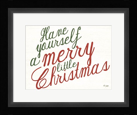 Framed Merry Little Christmas Print