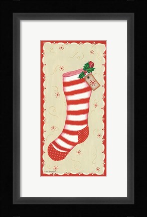 Framed Vintage Stocking Print