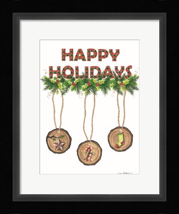 Framed Happy Holidays Print