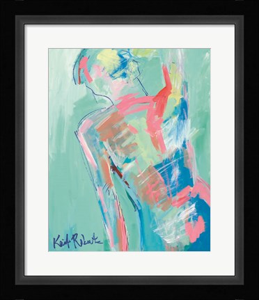 Framed Figure Series: Blueberry Stretch Print