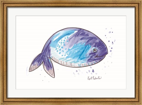 Framed What the Whale Print