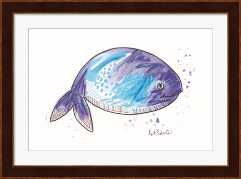 Framed What the Whale Print