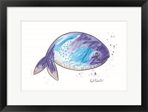 Framed What the Whale Print