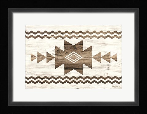 Framed Southwest Wood I Print