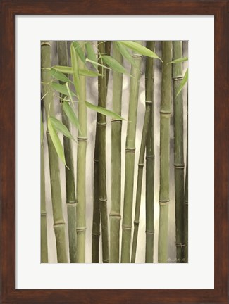 Framed Backlit Bamboo II Print
