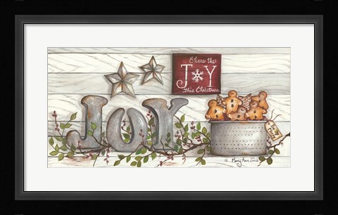 Framed Share the Joy Print