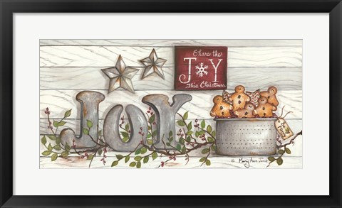 Framed Share the Joy Print