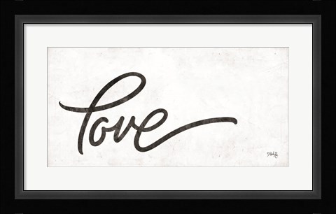 Framed Love Print