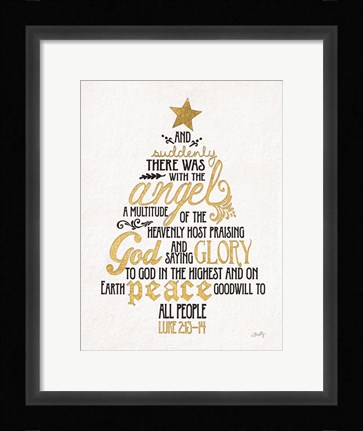 Framed Luke Christmas Tree Print