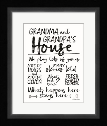 Framed Grandma and Grandpa's House Print