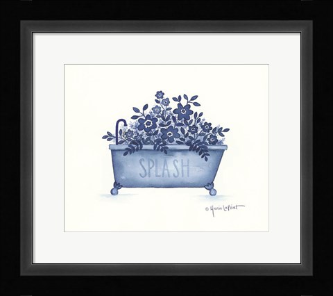 Framed Splash Tub Print