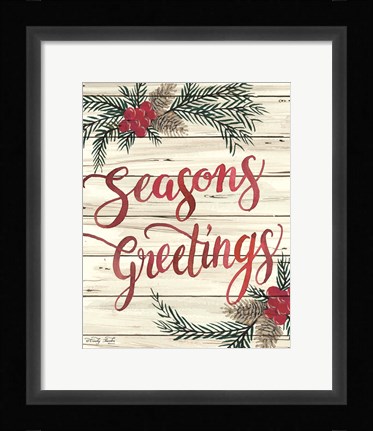 Framed Seasons Greetings Print