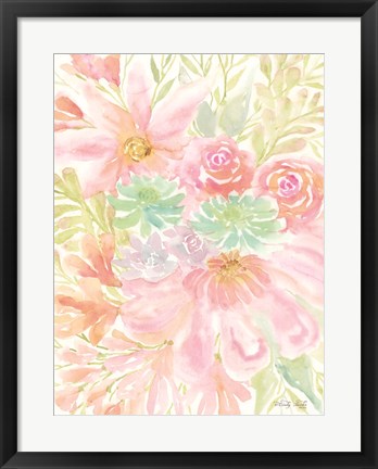Framed Mixed Floral Blooms III Print