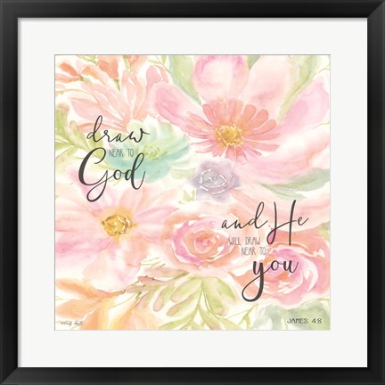 Framed Draw Near to God Print